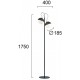 Lampadar BRODY 3098200 Viokef E27, Negru, Grecia