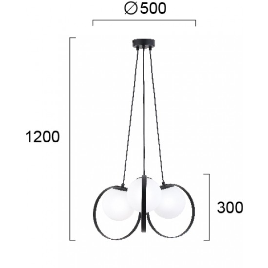 Suspensie BUBBLE 3100200 Viokef E14, Alb, Grecia