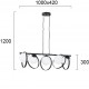 Suspensie BUBBLE 3100300 Viokef E14, Alb, Grecia