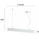 Suspensie Liniara STATION ULTRA 3911-00310-4-W-D3 Viokef LED, Alb, Grecia