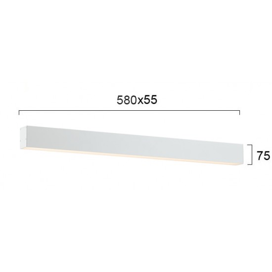 Plafoniera Liniara STATION ULTRA 3911-01058-3-W-N Viokef LED, Alb, Grecia