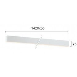 Plafoniera Liniara STATION ULTRA 3911-01142-4-W-D1 Viokef LED, Alb, Grecia