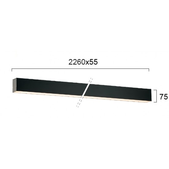 Aplica STATION ULTRA 3911-02226-3-B-D1 Viokef LED, Negru, Grecia