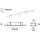 Plafoniera Incastrata STATION ULTRA 3911-03086-4-W-D5 Viokef LED, Alb, Grecia