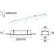 Plafoniera Incastrata STATION ULTRA 3911-03282-4-W-D5 Viokef LED, Alb, Grecia