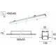 Plafoniera Incastrata STATION ULTRA 3911-04058-4-U-N Viokef LED, Grecia