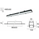 Plafoniera Incastrata STATION ULTRA 3911-04086-4-B-N Viokef LED, Negru, Grecia