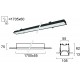 Plafoniera Incastrata STATION ULTRA 3911-04170-4-B-D5 Viokef LED, Negru, Grecia