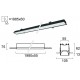 Plafoniera Incastrata STATION ULTRA 3911-04198-4-B-D5 Viokef LED, Negru, Grecia