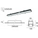 Plafoniera Incastrata STATION ULTRA 3911-04254-4-B-D5 Viokef LED, Negru, Grecia