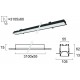 Plafoniera Incastrata STATION ULTRA 3911-04310-4-B-N Viokef LED, Negru, Grecia