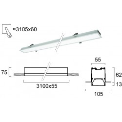 Plafoniera Incastrata STATION ULTRA 3911-04310-4-U-N Viokef LED, Grecia