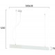 Suspensie Liniara CIBA 3916-00058-4-W-M-D3 Viokef LED, Alb, Grecia