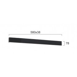 Plafoniera Liniara CIBA 3916-01058-3-B-M-D3 Viokef LED, Negru, Grecia