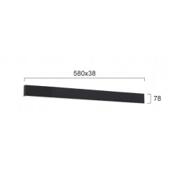 Plafoniera Liniara CIBA 3916-01058-3-B-P-D3 Viokef LED, Negru, Grecia