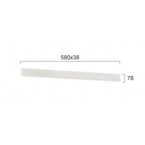 Plafoniera Liniara CIBA 3916-01058-3-W-M-D4 Viokef LED, Alb, Grecia