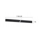 Plafoniera Liniara CIBA 3916-01114-4-B-M-D3 Viokef LED, Negru, Grecia