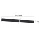 Plafoniera Liniara CIBA 3916-01170-4-B-M-D4 Viokef LED, Negru, Grecia