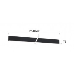 Plafoniera Liniara CIBA 3916-01254-4-B-P-D3 Viokef LED, Negru, Grecia