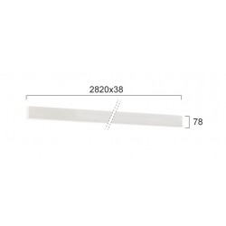 Plafoniera Liniara CIBA 3916-01282-4-W-P-D4 Viokef LED, Alb, Grecia