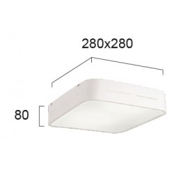 Plafoniera TERRY 4104200 Viokef E27, Alb, Grecia