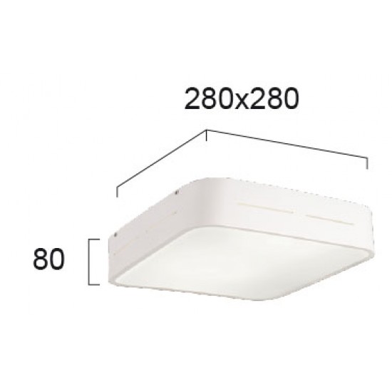 Plafoniera TERRY 4104200 Viokef E27, Alb, Grecia