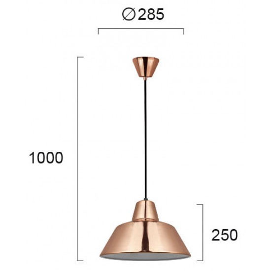 Pendul GLEN 4105603 Viokef E27, Cupru, Grecia