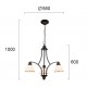 Candelabru CLAIR 4133600 Viokef E27, Alb, Grecia