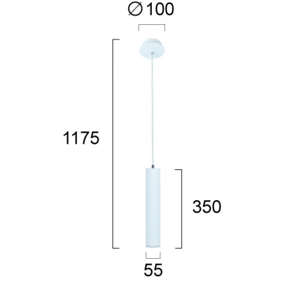 Pendul LESANTE 4144300 Viokef GU10, Alb, Grecia