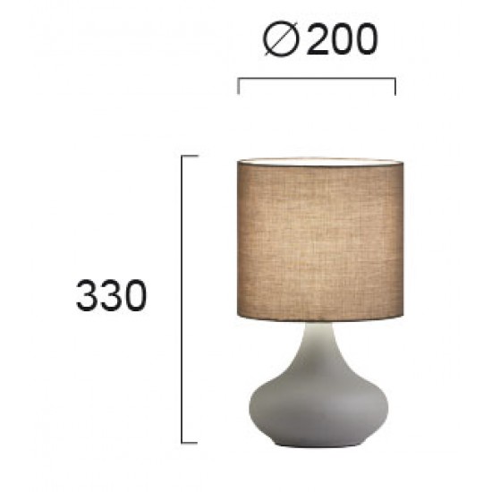 Veioza LANA 4152900 Viokef E14, Gri, Grecia