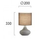 Veioza LANA 4152900 Viokef E14, Gri, Grecia