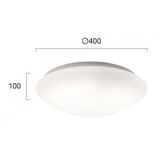 Plafoniera DISK 4154600 Viokef E27, Alb, Grecia