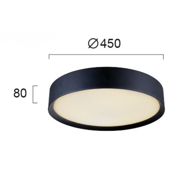 Plafoniera ALESSIO 4155400 Viokef E27, Negru, Grecia