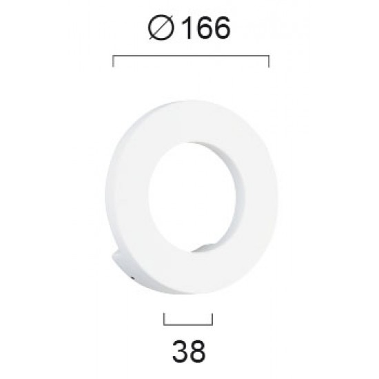 Aplica Exterior SANTORINI 4158400 Viokef LED, Alb, Grecia