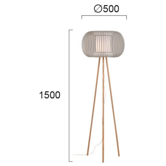 Lampadar IRIS 4160900 Viokef E27, Bej, Grecia