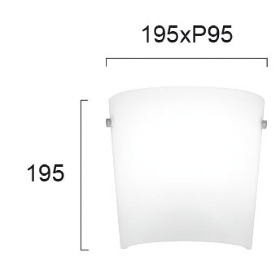 Aplica LENNY 4161100 Viokef E14, Alb, Grecia