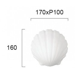 Aplica Baie SHELL 4162200 Viokef E27, Alb, Grecia