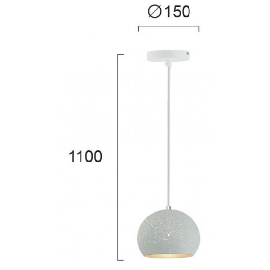 Pendul GALAXY 4166801 Viokef E27, Alb, Grecia