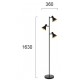 Lampadar HARVEY 4167400 Viokef E14, Negru, Grecia