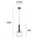 Pendul TALISA 4169700 Viokef E27, Negru, Grecia