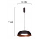 Pendul CHESTER 4173400 Viokef LED, Negru, Grecia