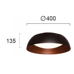 Lustra Plafon CHESTER 4173500 Viokef LED, Negru, Grecia