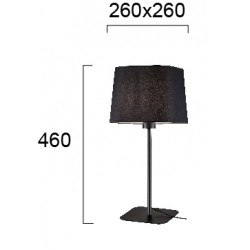 Veioza HENDRIX 4174701 Viokef E27, Negru, Grecia