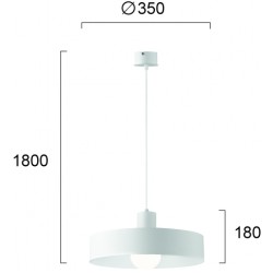 Pendul NORTON 4184800 Viokef E27, Alb, Grecia
