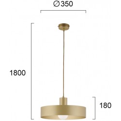 Pendul NORTON 4184802 Viokef E27, Auriu, Grecia