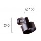 Aplica NORTON 4185201 Viokef E27, Negru, Grecia