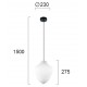 Pendul BOHO 4187800 Viokef E27, Alb, Grecia