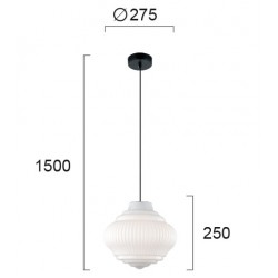 Pendul BOHO 4187900 Viokef E27, Alb, Grecia