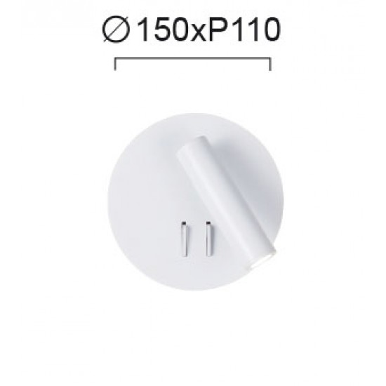 Aplica Dormitor MOBY 4188200 Viokef LED, Alb, Grecia