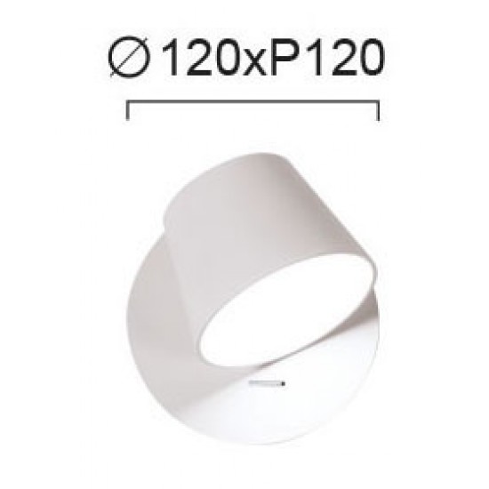 Aplica Dormitor KIM 4188300 Viokef LED, Alb, Grecia